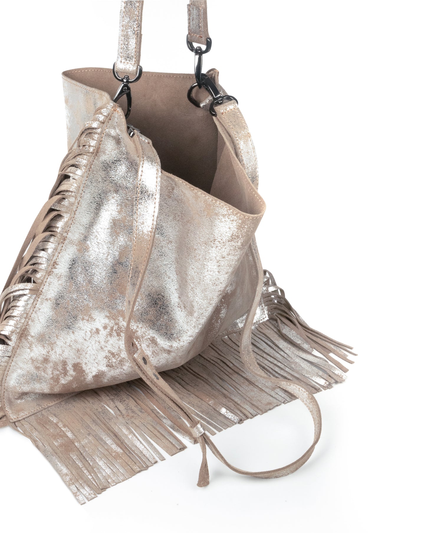 Soho Tote Beige Silver