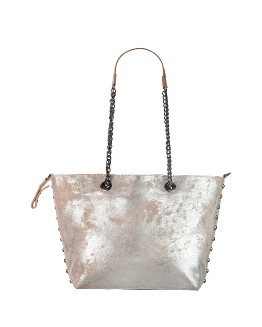 Madison Tote Nude Silver