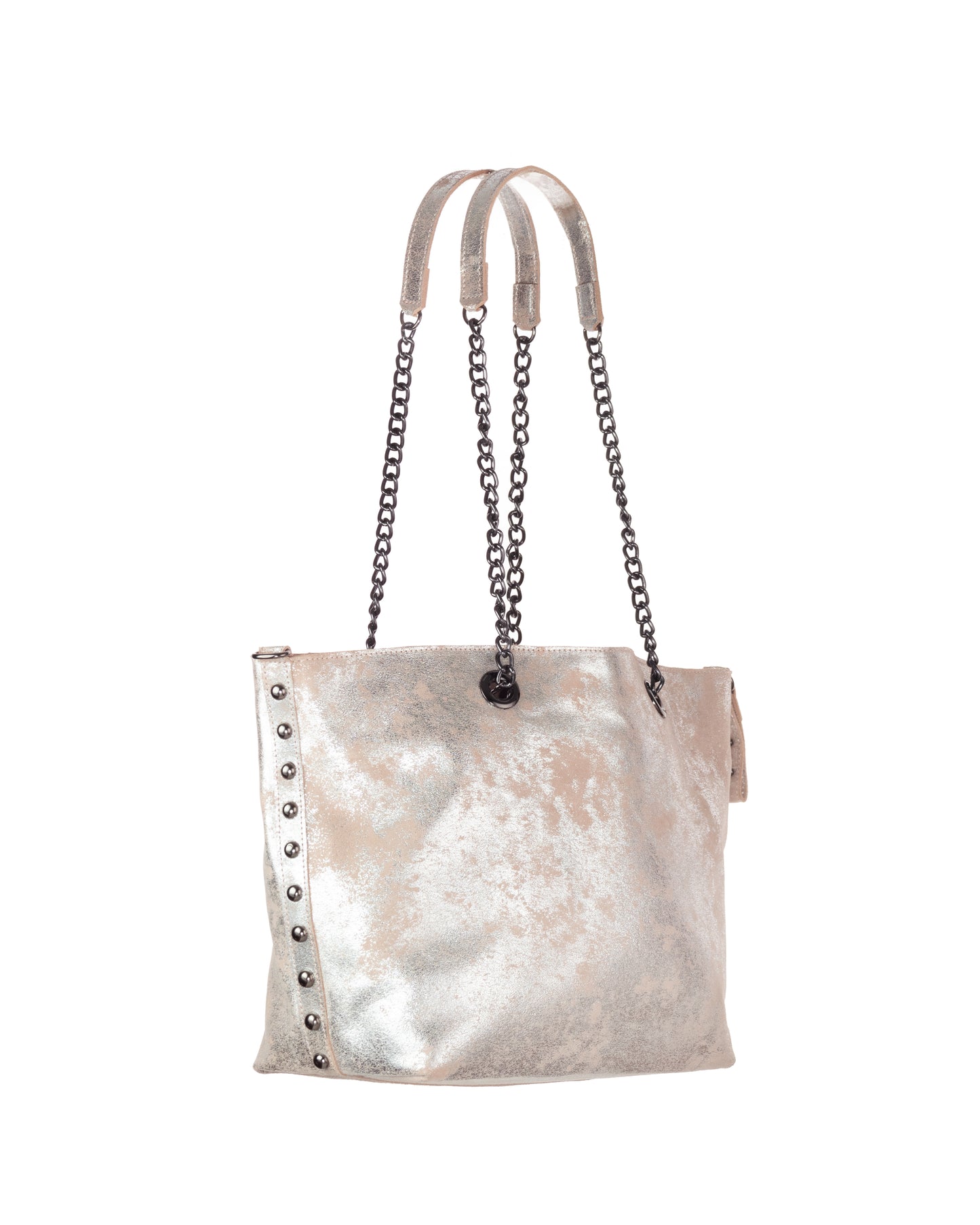 Madison Tote Nude Silver