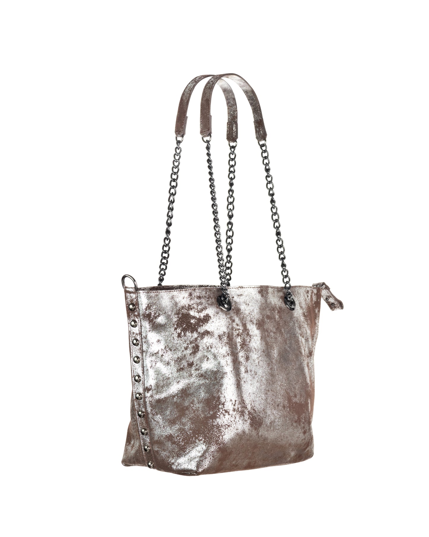 Madison Tote Brown Silver