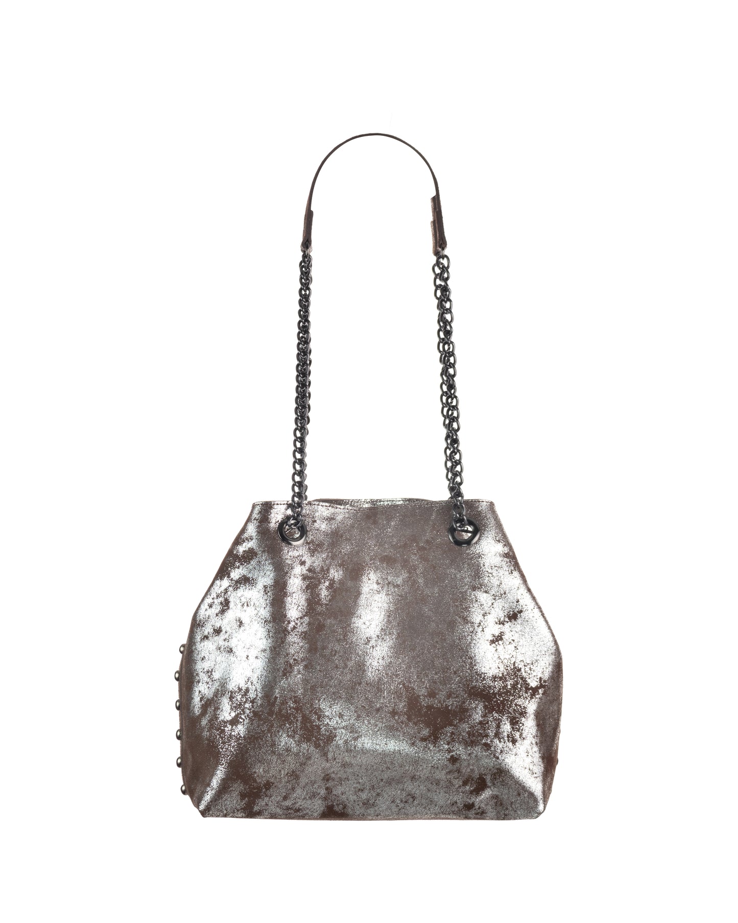 Madison Tote Brown Silver