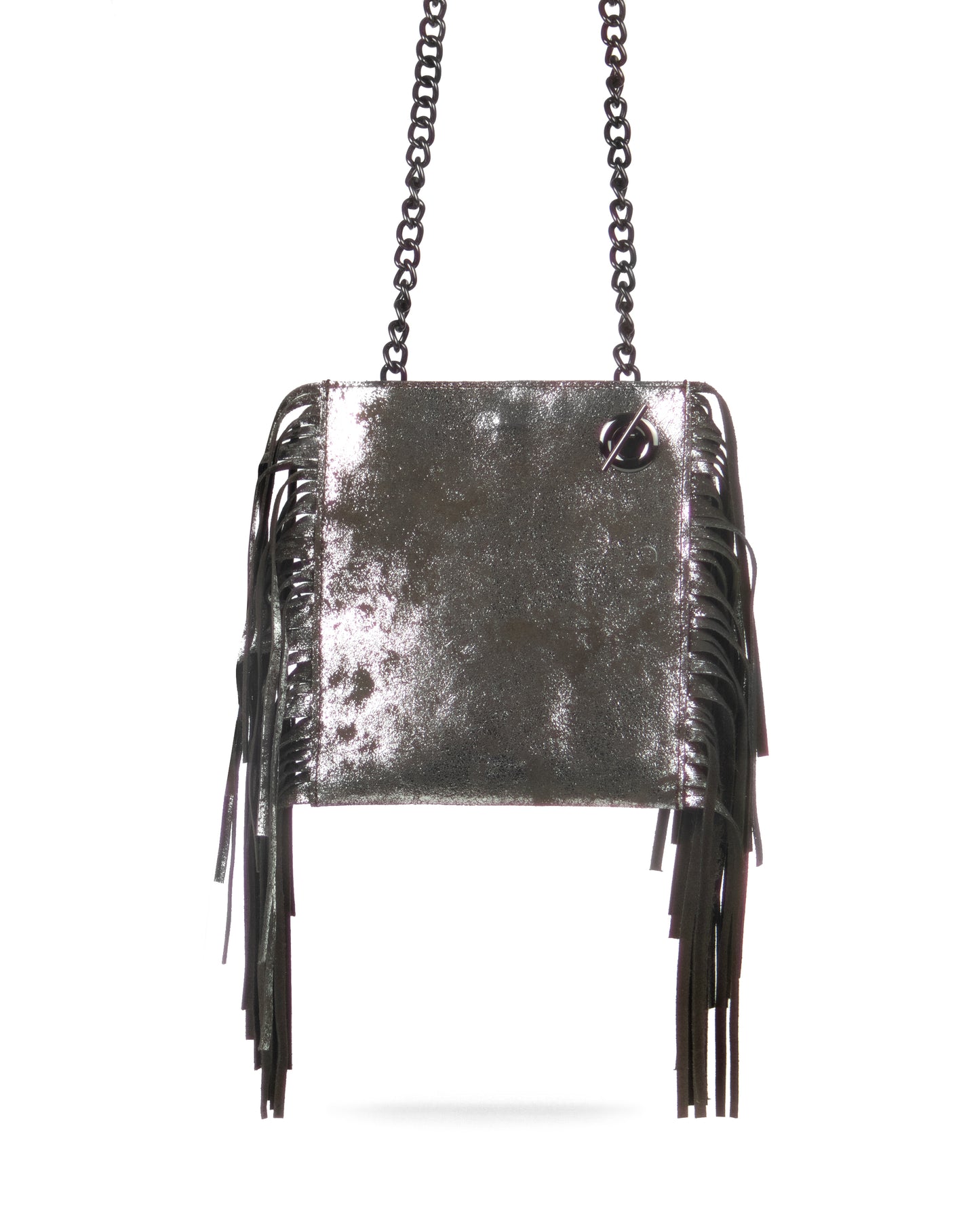 Chelsea Crossbody Brown Silver